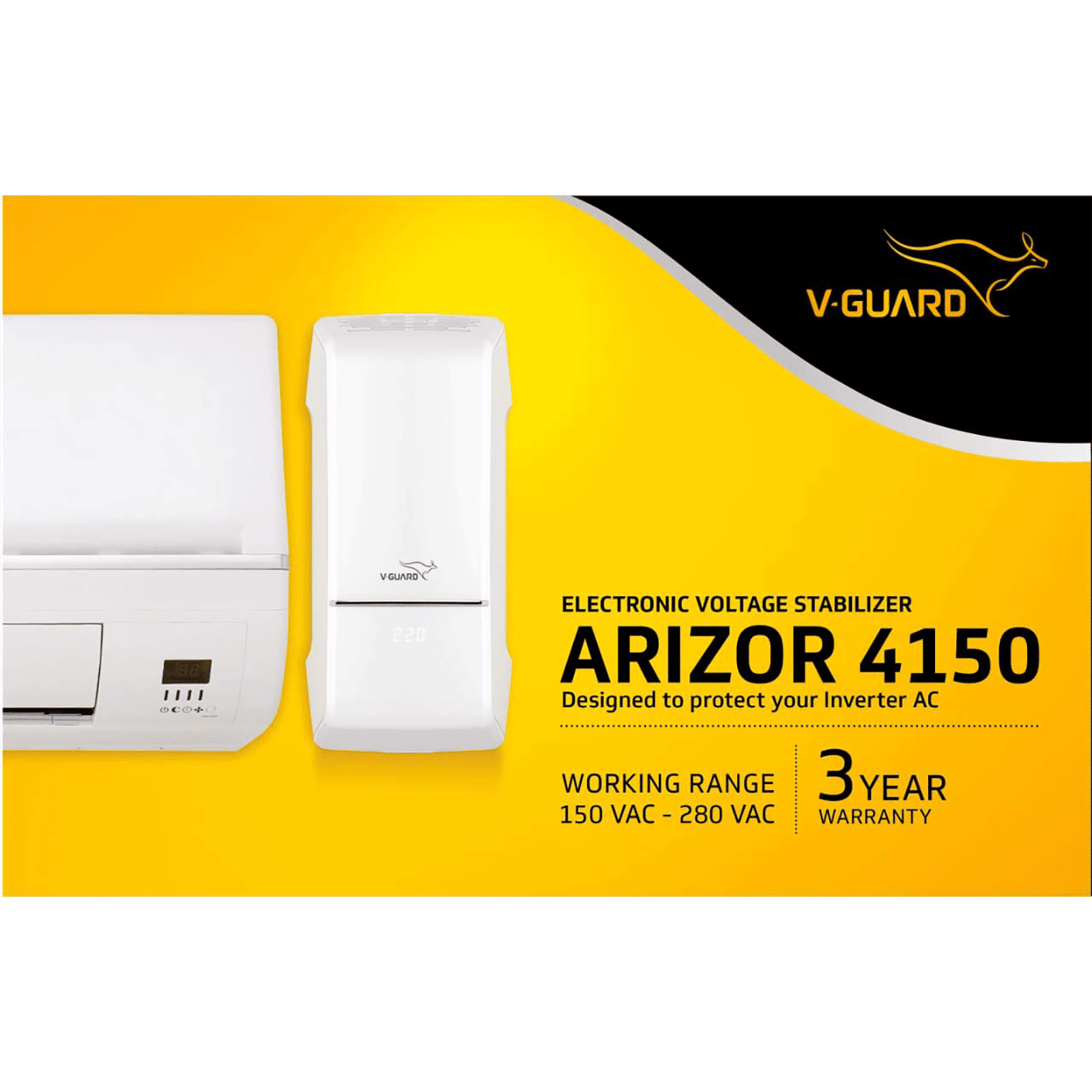 Buy V Guard Arizor Amps Voltage Stabilizer For Ton Inverter